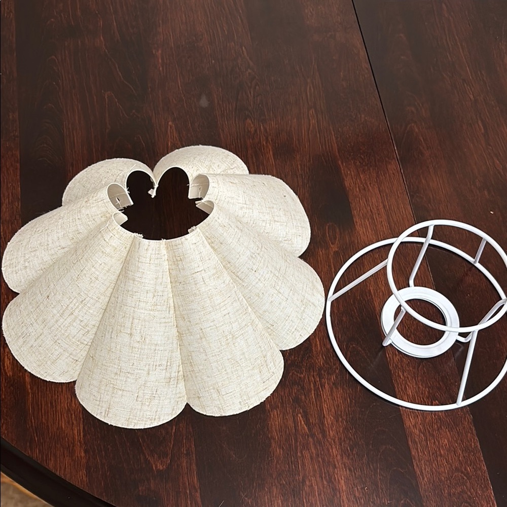 Beige Fabric Lampshade Set